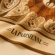 Pañuelo cuadrado de seda 100% para mujer con estampado de ciervos | La Parisienne