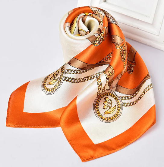 Pañuelo cuadrado para mujer 100% seda de lujo | La Parisienne