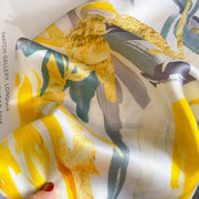 100% Seda Artística Flor Cuadrado para Mujer | La Parisienne