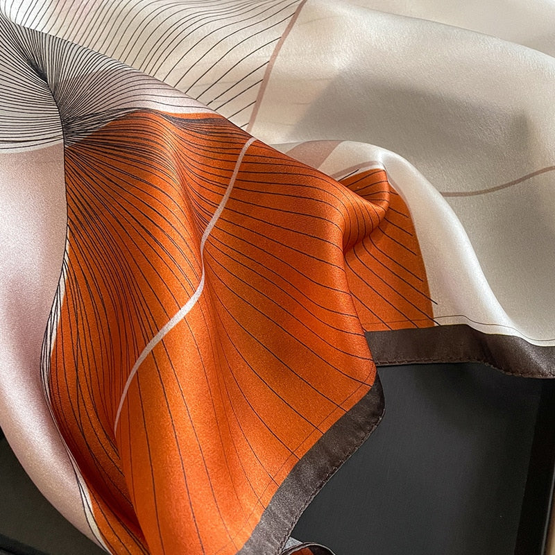 100% Seda Cuadrado Decoración Moderna Mujer | La Parisienne