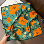 100% Seda Artística Flor Cuadrado para Mujer | La Parisienne