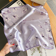 Decoración Floral Cuadrada 100% Seda para Mujer | The Parisian