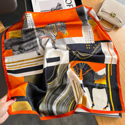 Sciarpa quadrata raffinata in seta 100% da donna | La Parisienne