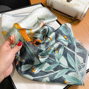 100% Seda Cuadrado Decoración Floral Mujer | The Parisian