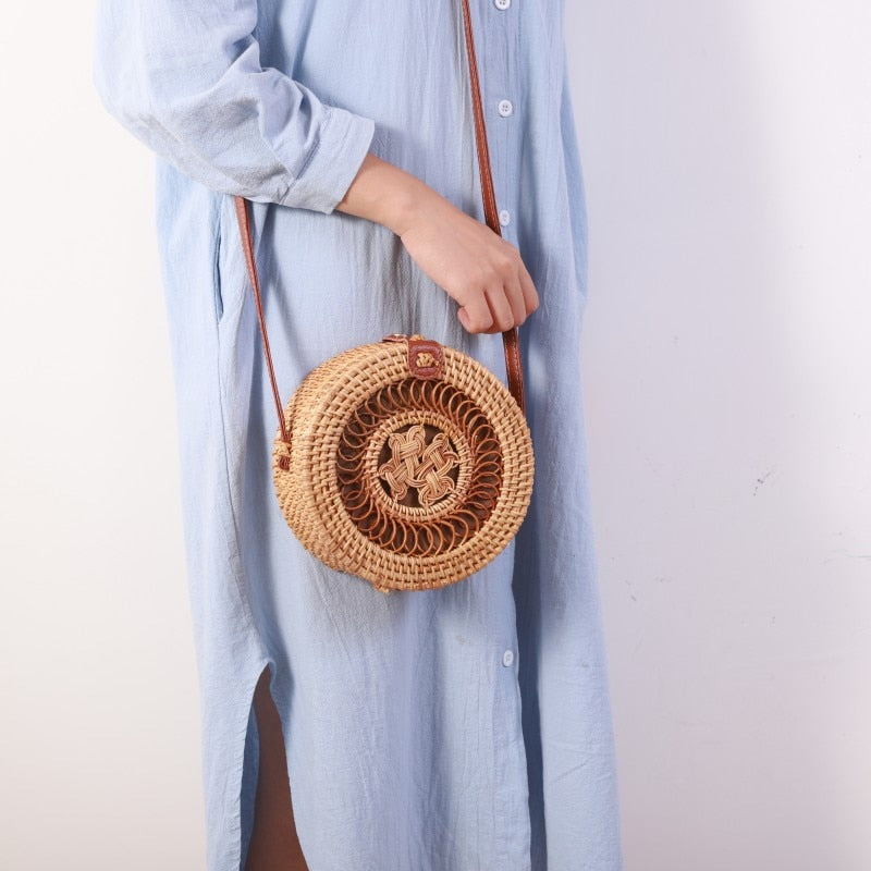 Borsa intrecciata in rattan | La Parigina