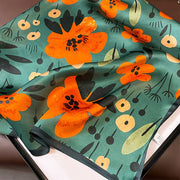 100% Seda Artística Flor Cuadrado para Mujer | La Parisienne