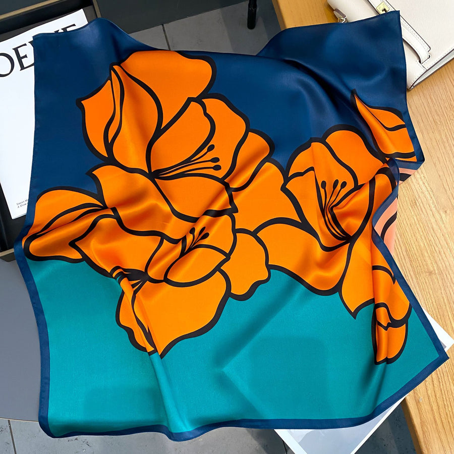 Cuadrado de seda 100% original para mujer | La Parisienne