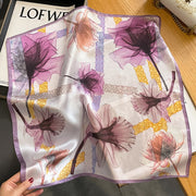 100% Seda Cuadrado Artístico Decoración Floral para Mujer | The Parisian