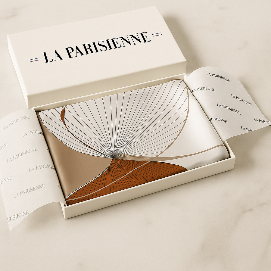 100% Seda Cuadrado Decoración Moderna Mujer | La Parisienne