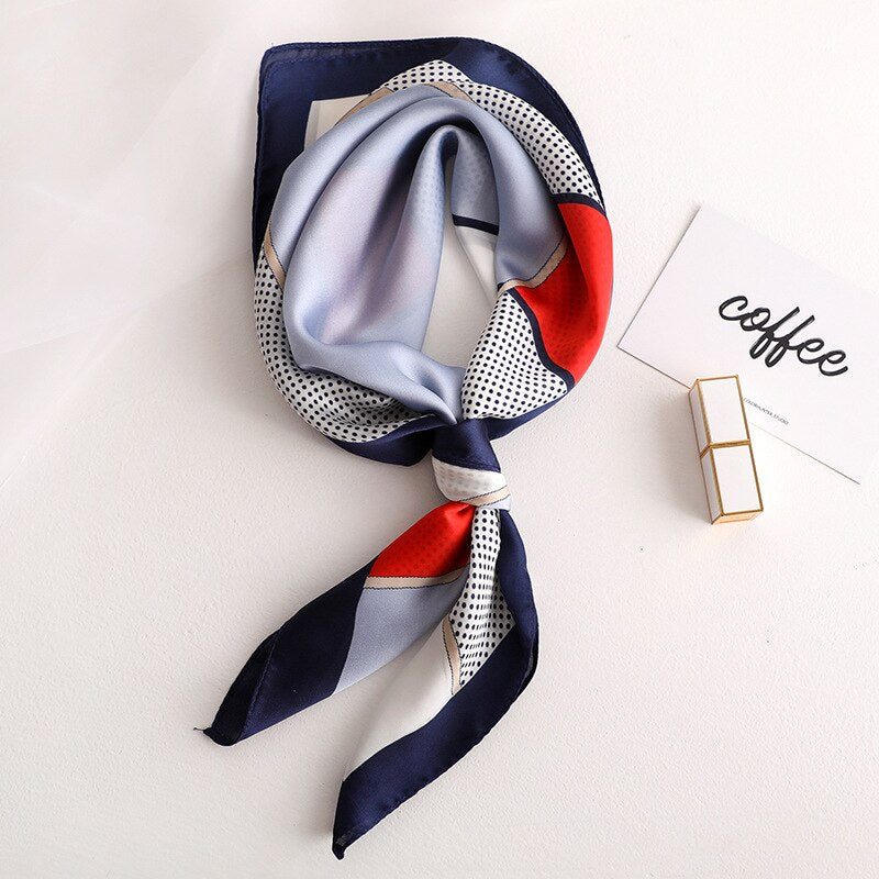 Pañuelo de Seda Casual Decoración Tricolor Mujer | La Parisienne