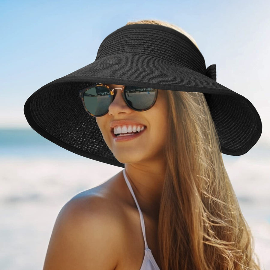 Sombrero de paja estilo visera para mujer | The Parisian