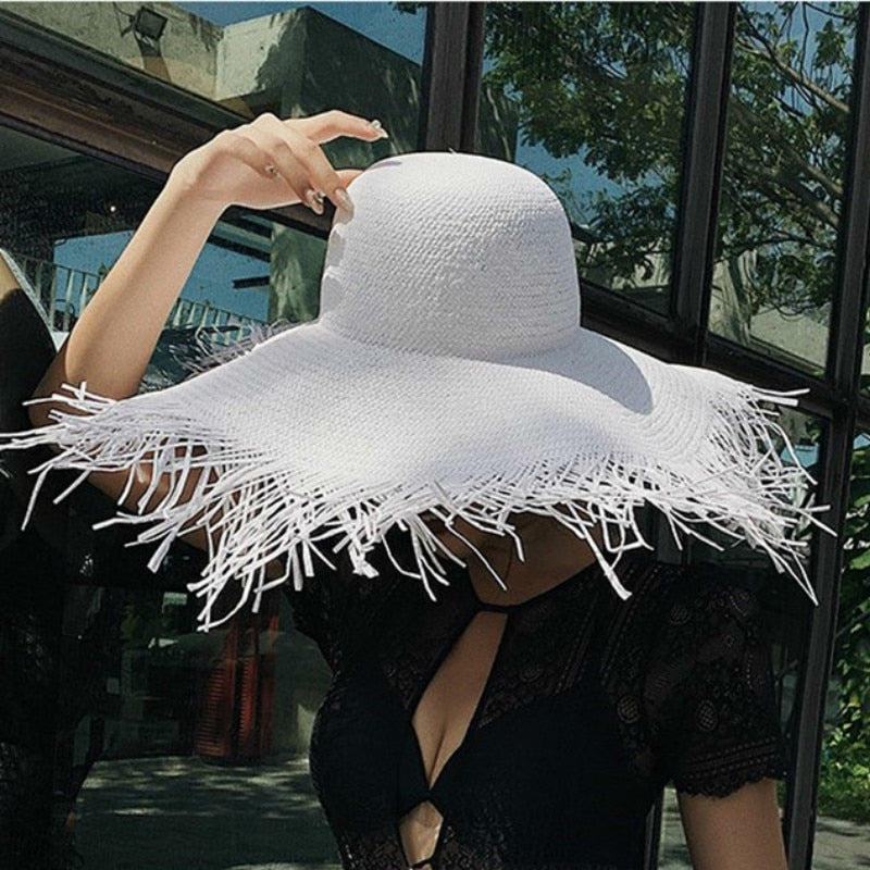 Sombrero de paja trenzado de mujer | The Parisian