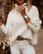 Jersey de cuello alto grande de mujer | The Parisian