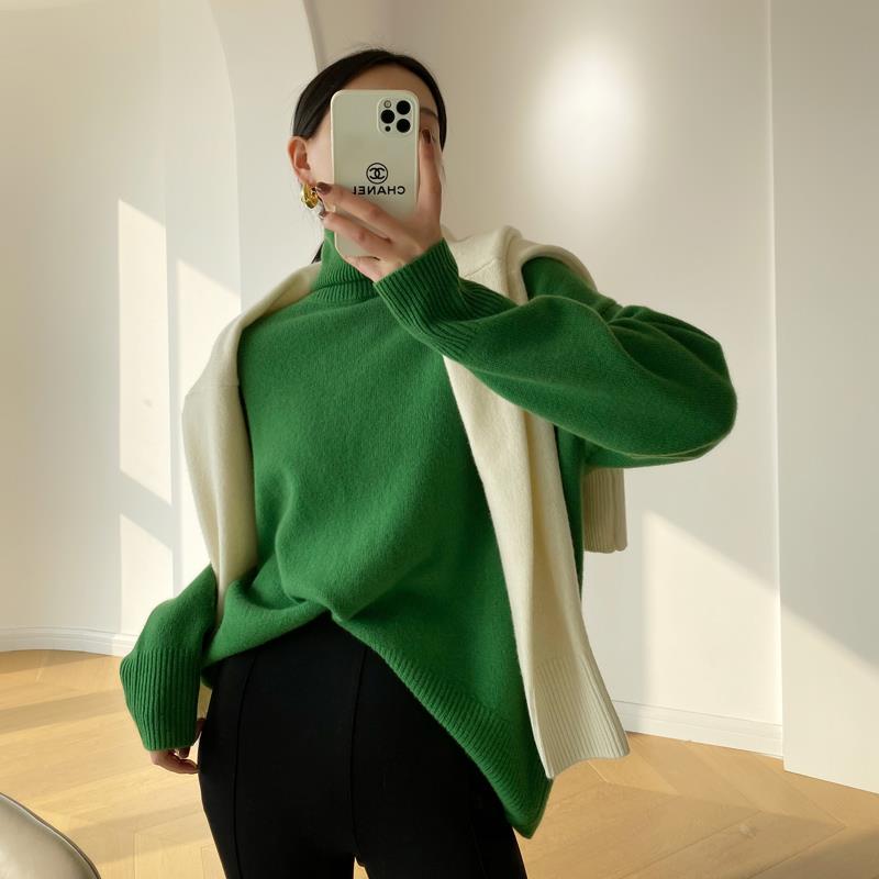 Jersey refinado de cuello vuelto para mujer La Parisienne