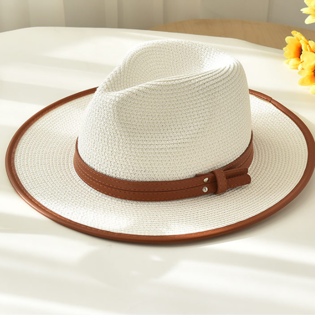 Sombrero de paja de verano para mujer estilo panamá | The Parisian