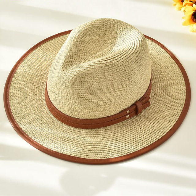 Sombrero de paja de verano para mujer estilo panamá | The Parisian