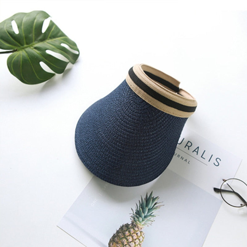 Sombrero de paja estilo visera Joker para mujer | The Parisian