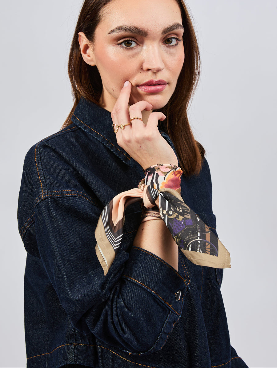 Cuadrado 100 % seda Signature | La Parisienne