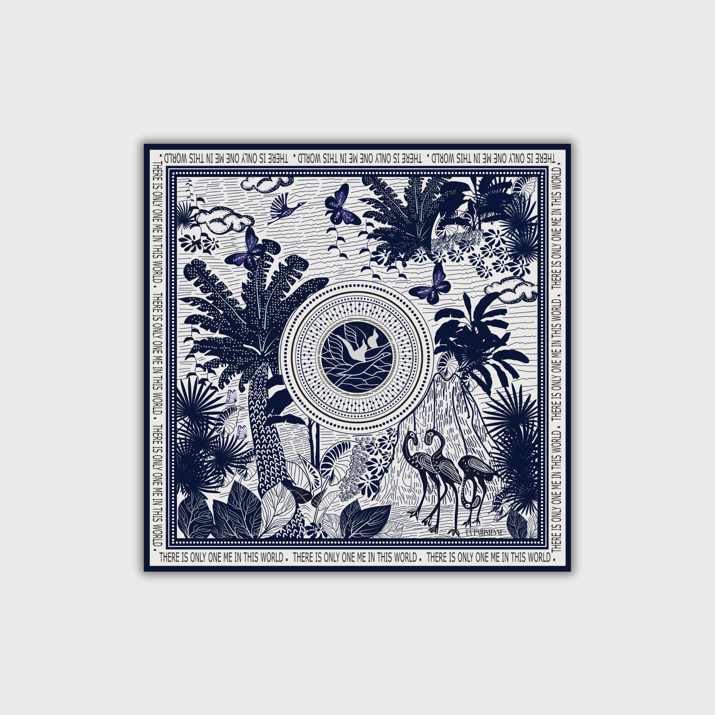 Cuadrado 100 % seda Signature | La Parisienne