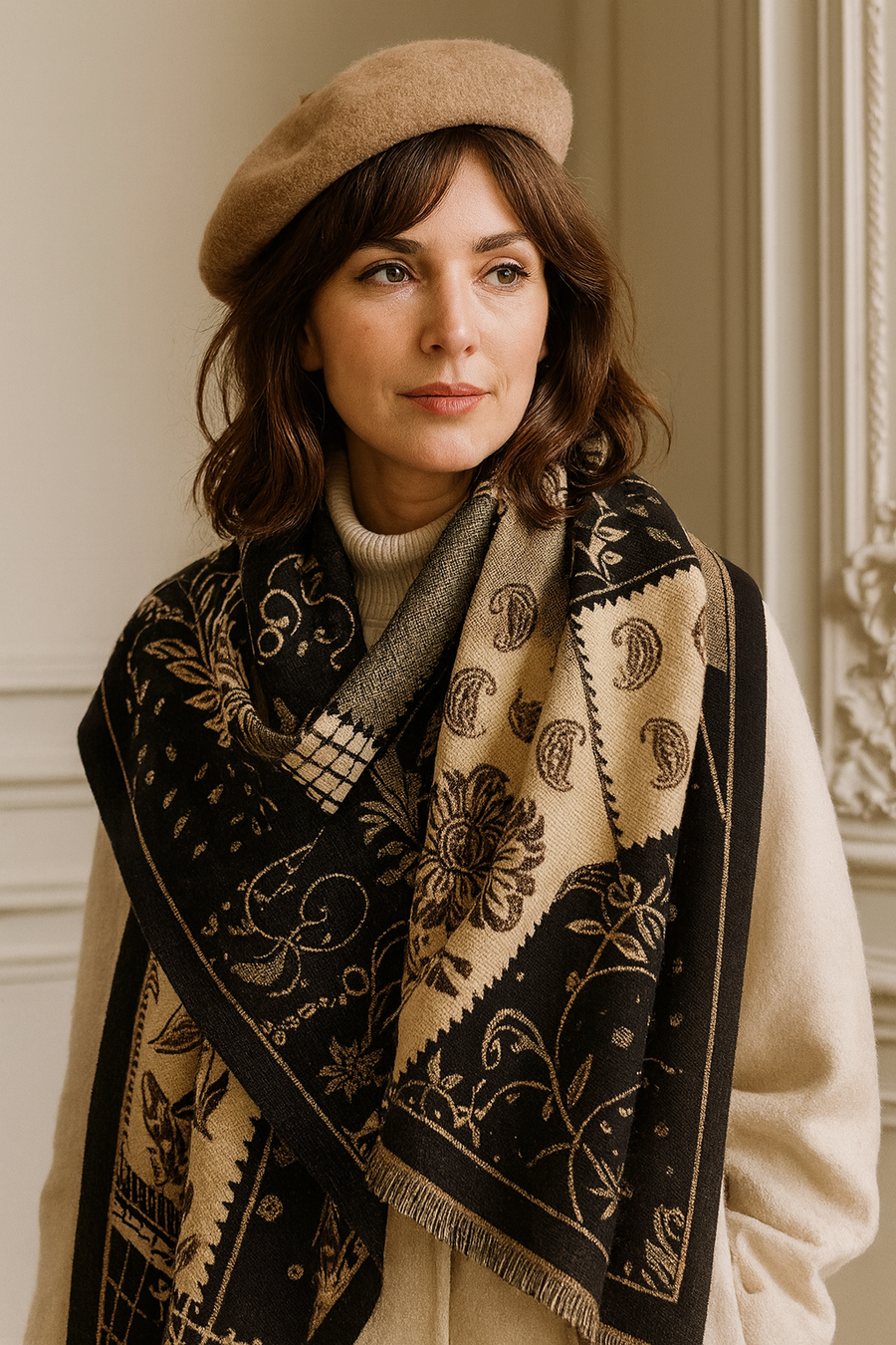 Bufanda de invierno para mujer Quai-de-Seine | La Parisienne