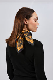 Pañuelo Quadrato 100 % seda Signature | La Parisienne