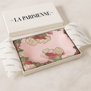 Flor de mujer 100% seda rosa cuadrada La Parisienne