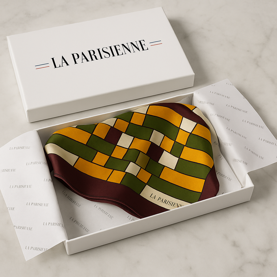 Cuadrado de seda 100% moderno para mujer | The Parisian 