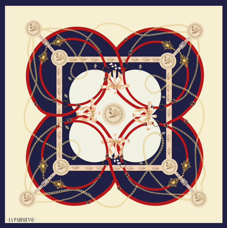 Cuadrado 100 % seda Signature | La Parisienne