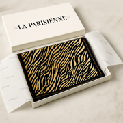 ¡Decoración de cebra cuadrada de seda 100% para mujer | Zen Cart! La Parisienne