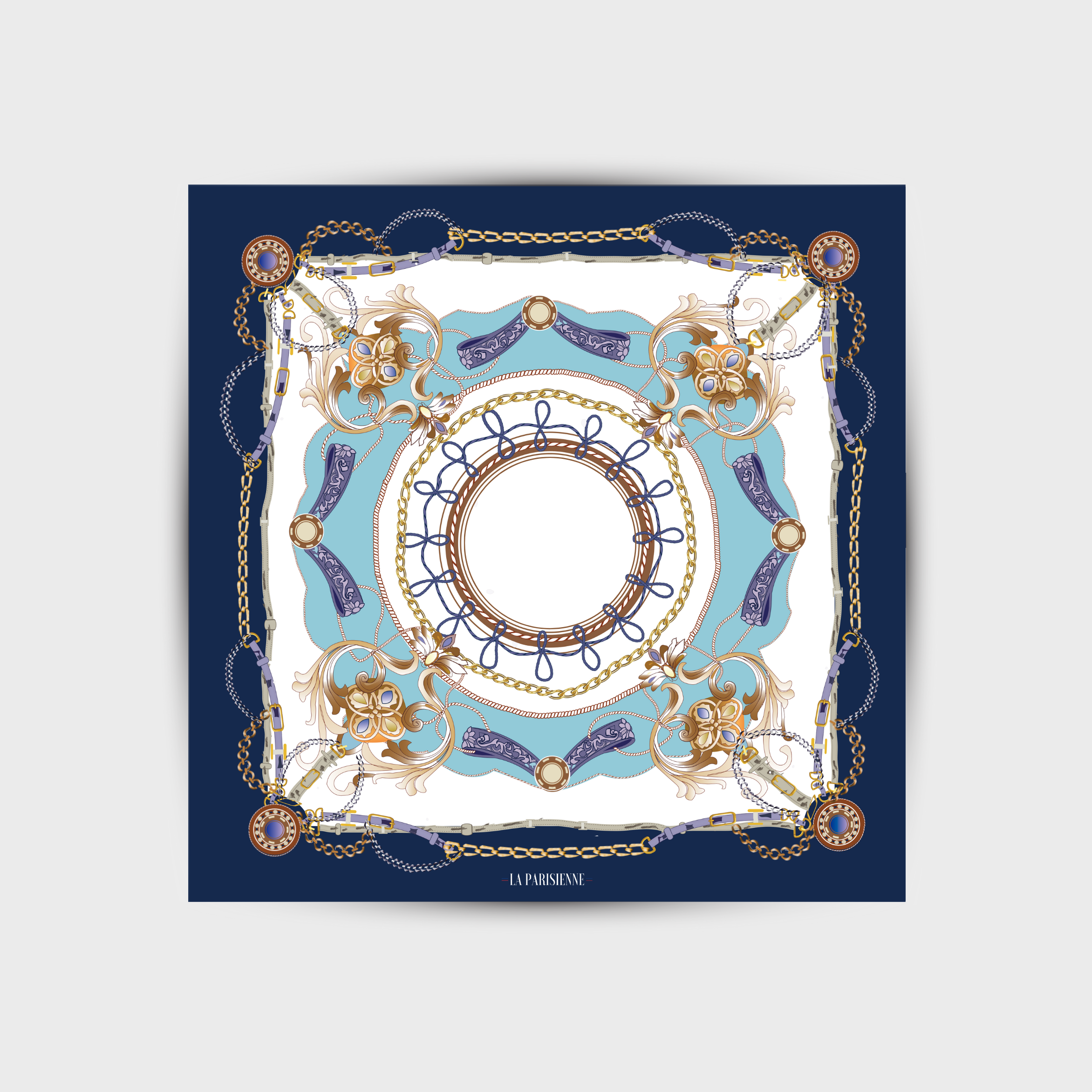 Cuadrado 100 % seda Signature | La Parisienne