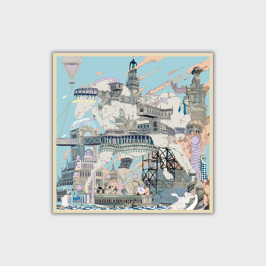 Cuadrado 100 % seda Signature | La Parisienne