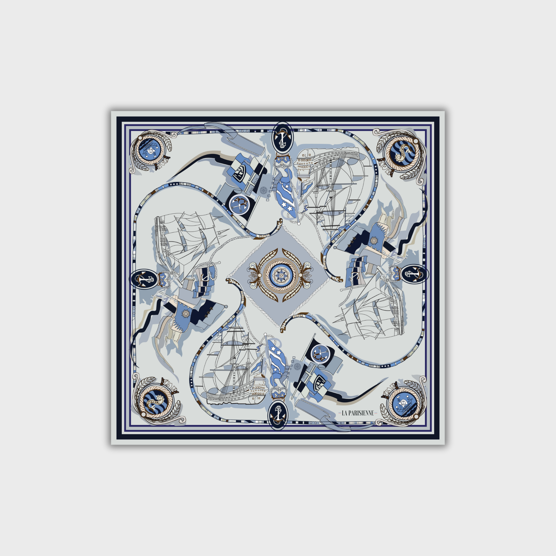 Cuadrado 100 % seda Signature | La Parisienne