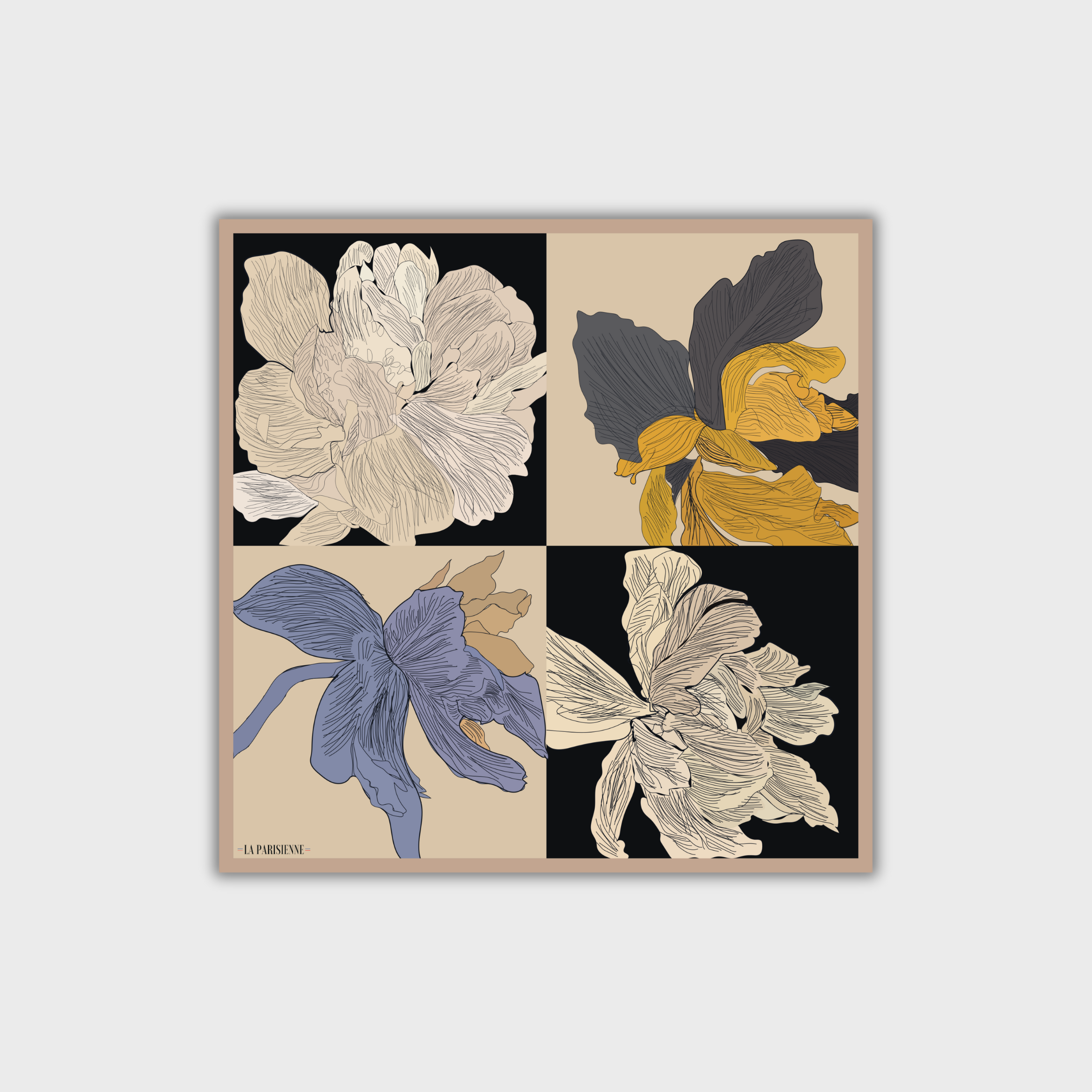 Cuadrado 100 % seda Signature | La Parisienne