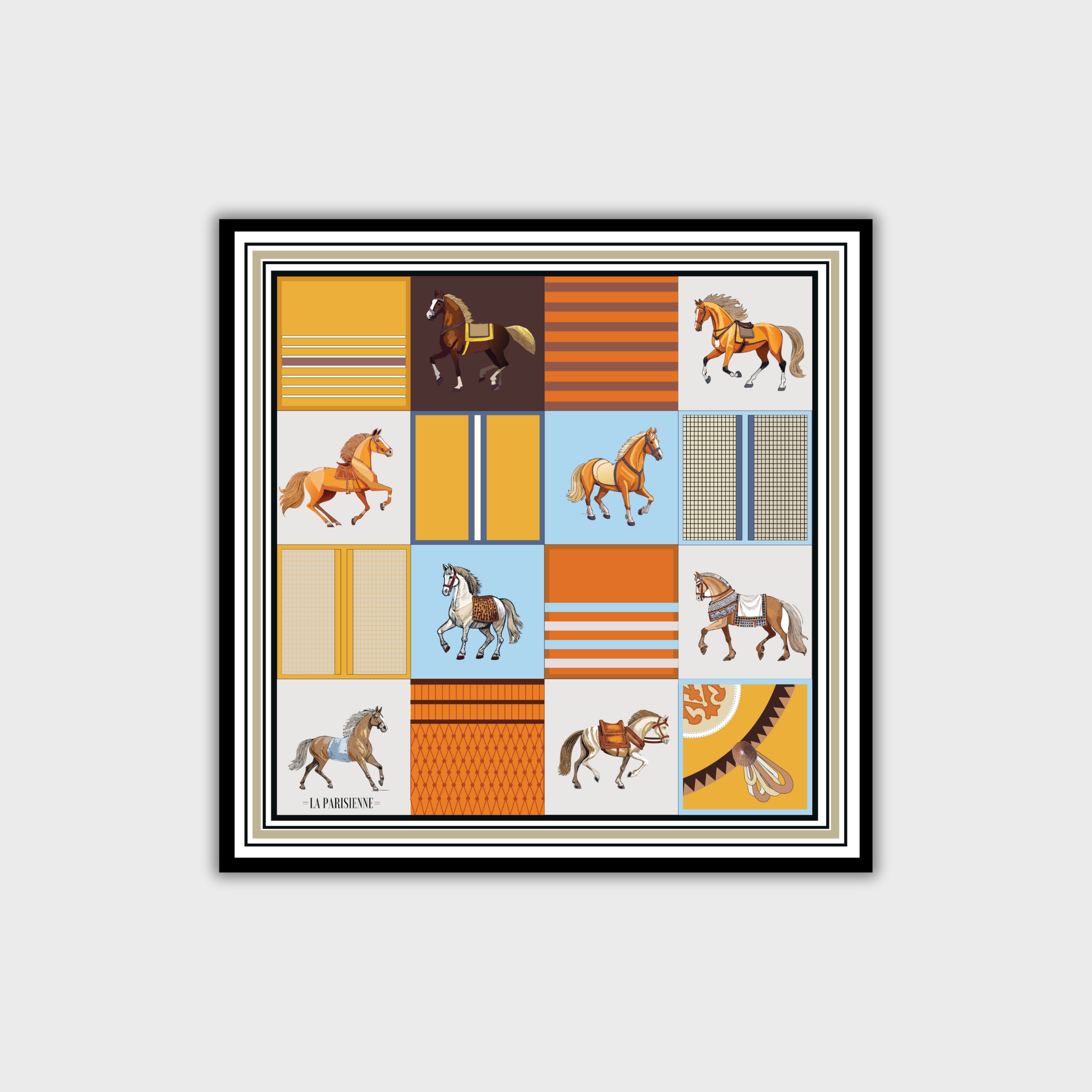 Cuadrado 100 % seda Signature | La Parisienne