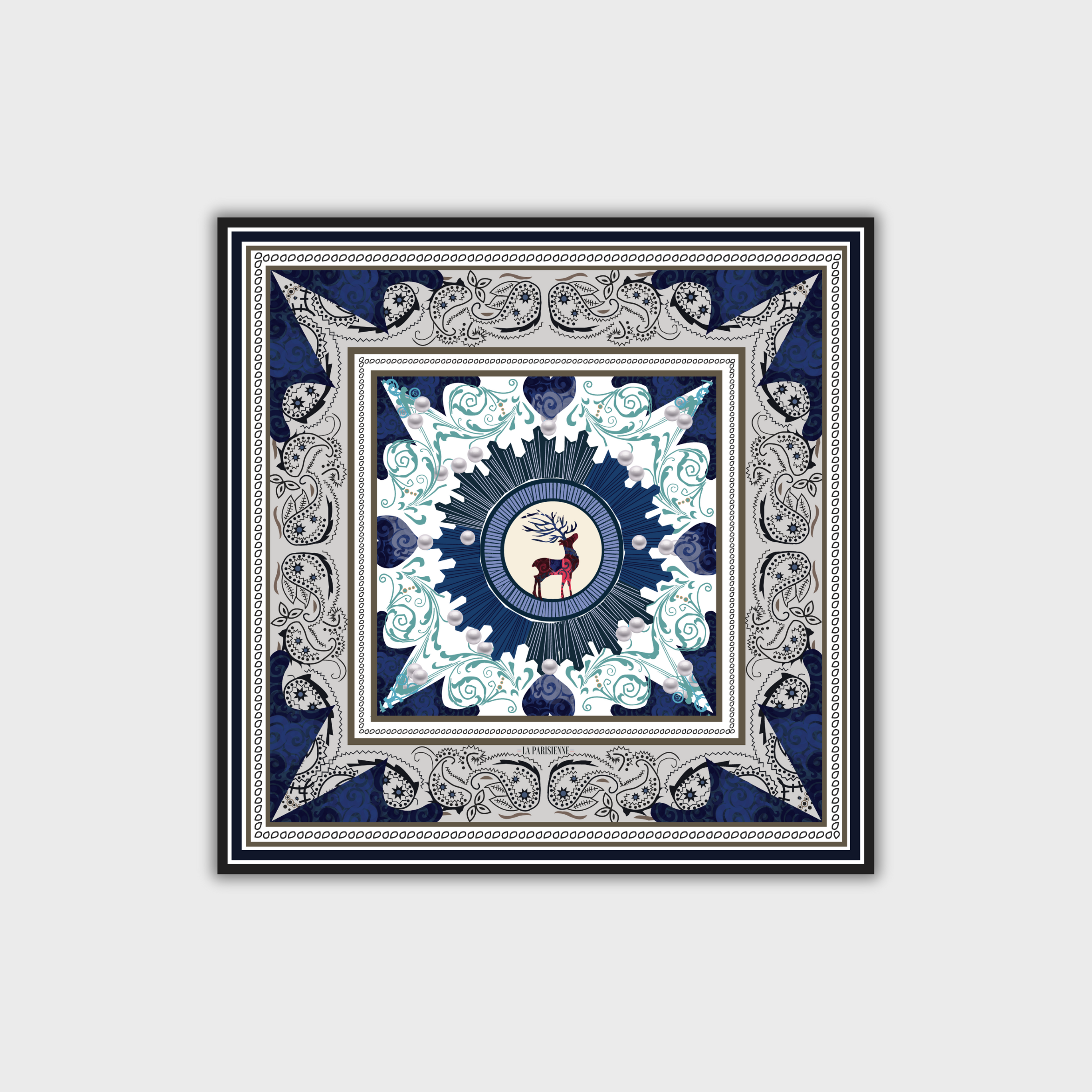 Cuadrado 100 % seda Signature | La Parisienne