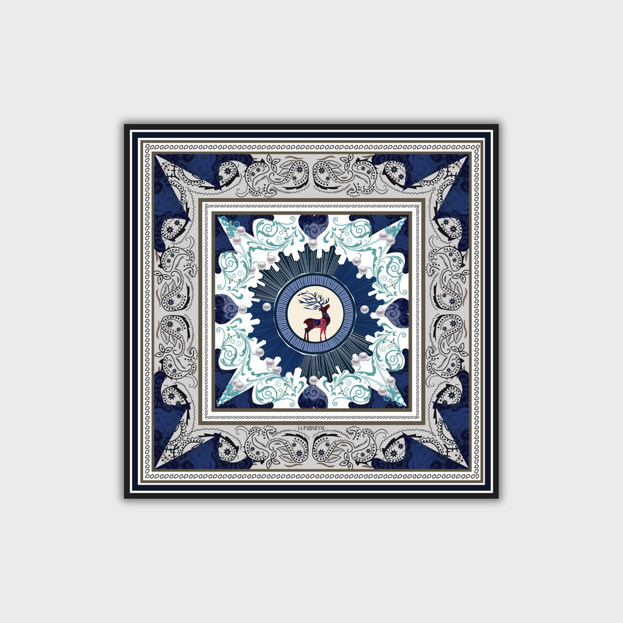 Cuadrado 100 % seda Signature | La Parisienne