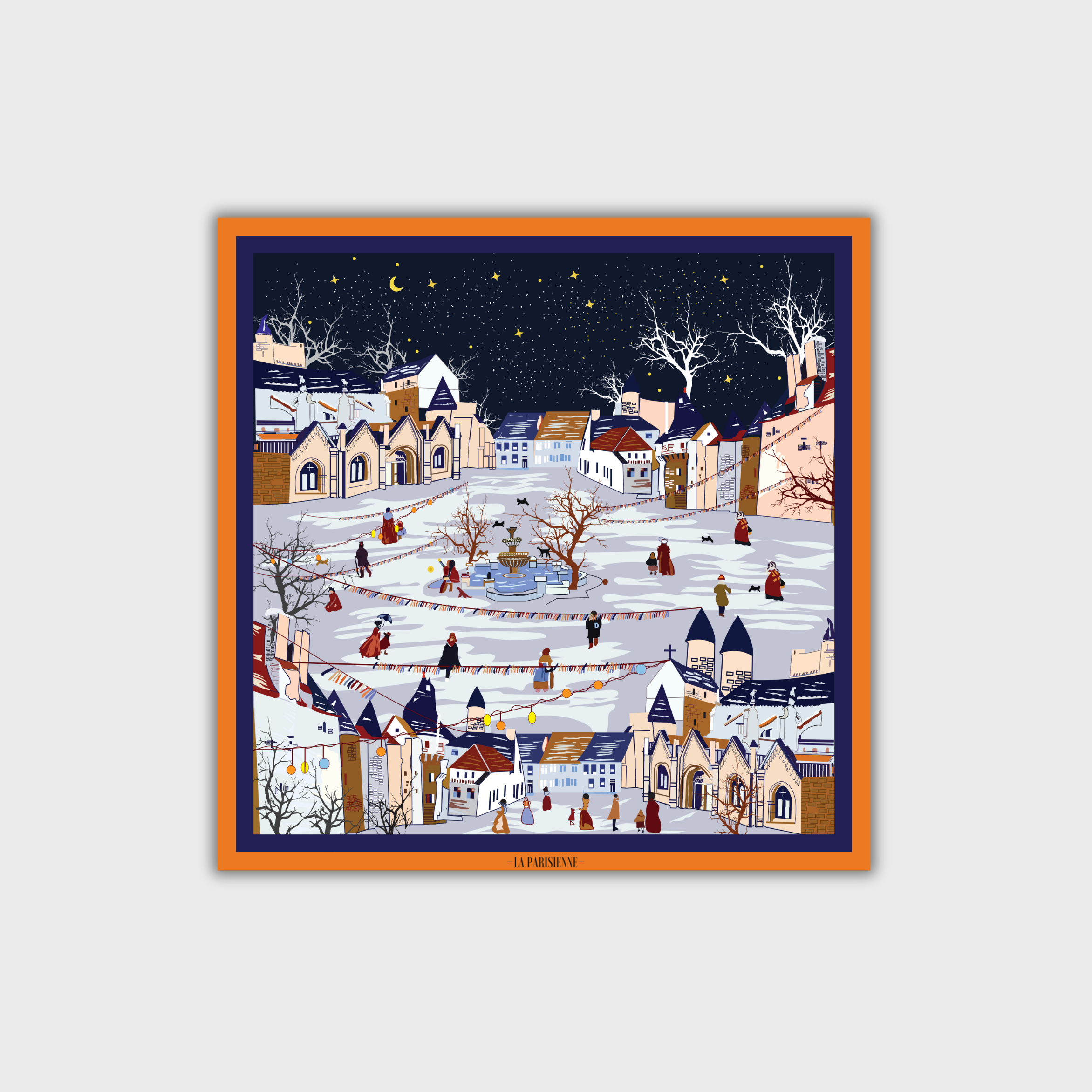 Cuadrado 100 % seda Signature | La Parisienne