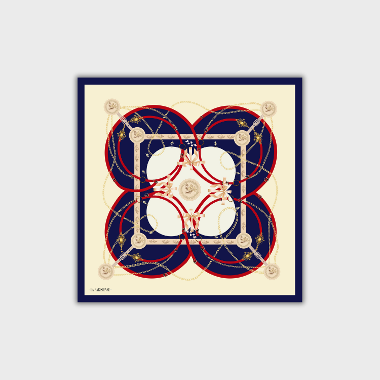 Cuadrado 100 % seda Signature | La Parisienne