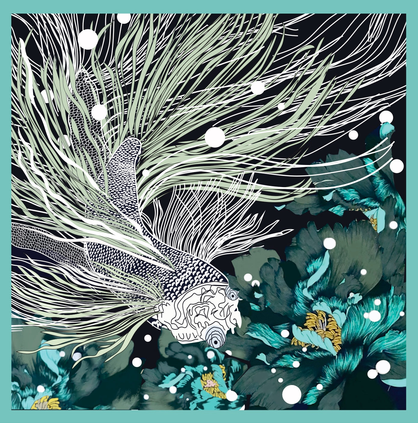 Cuadrado 100 % seda Signature | La Parisienne