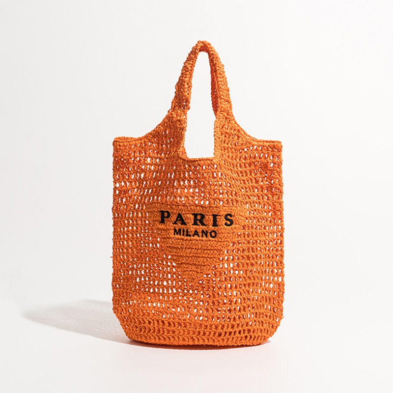 Bolso de playa de paja | The Parisian