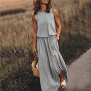 Vestido largo sin mangas | La Parisienne