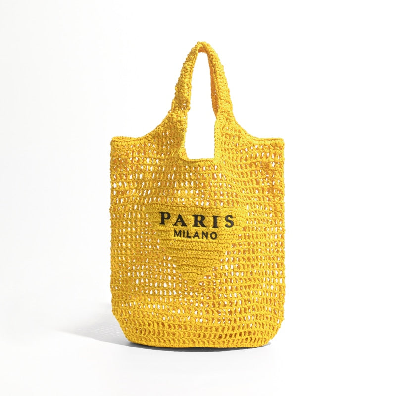 Bolso de playa de paja | The Parisian