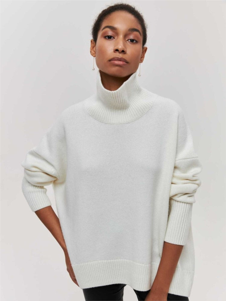 Jersey oversize de cuello alto | The Parisian 