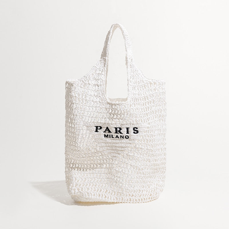 Bolso de playa de paja | The Parisian