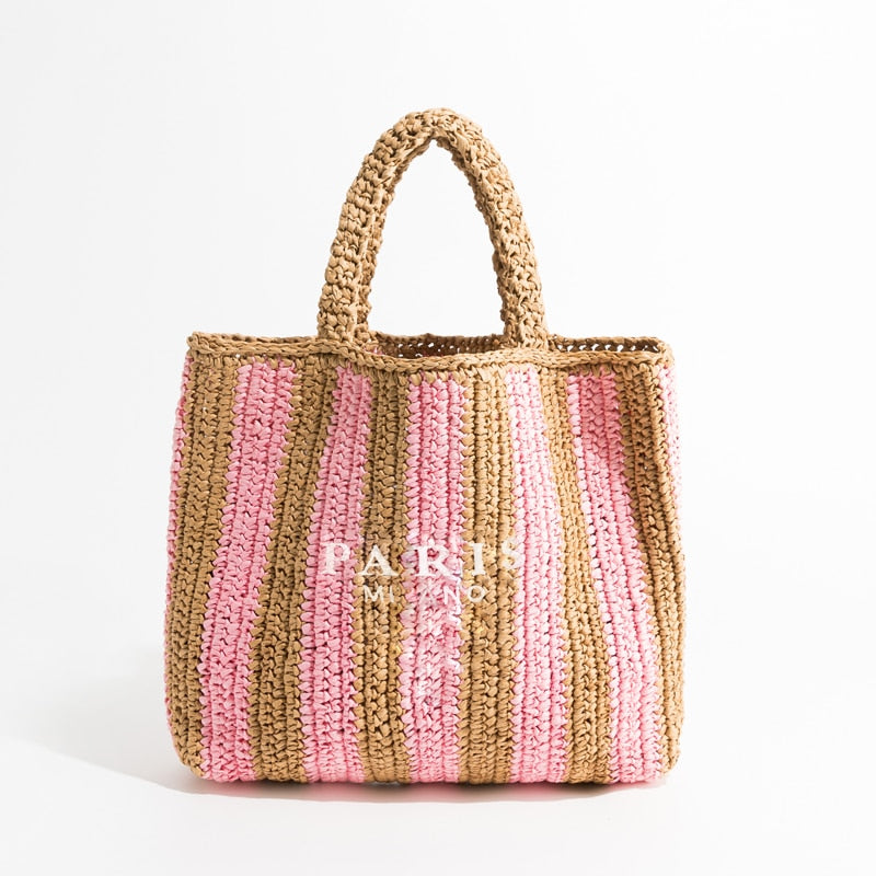 Bolso de playa de paja | The Parisian