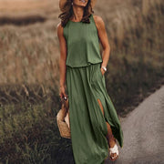 Vestido largo sin mangas | La Parisienne