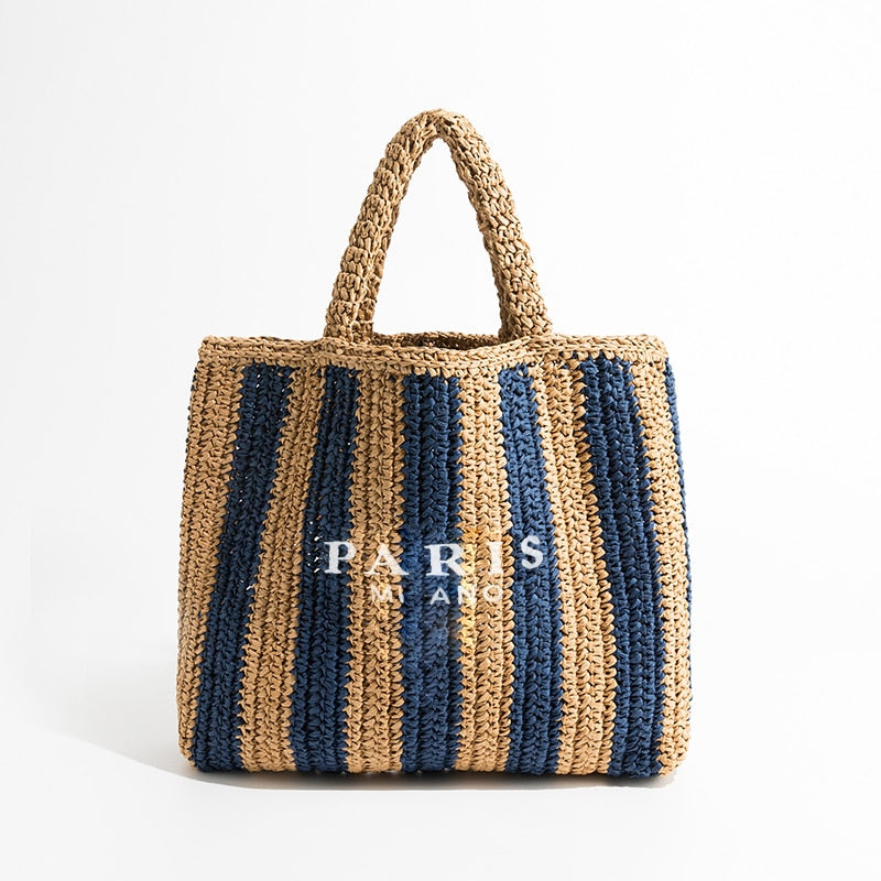 Bolso de playa de paja La Parisienne