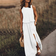 Vestido largo sin mangas | La Parisienne