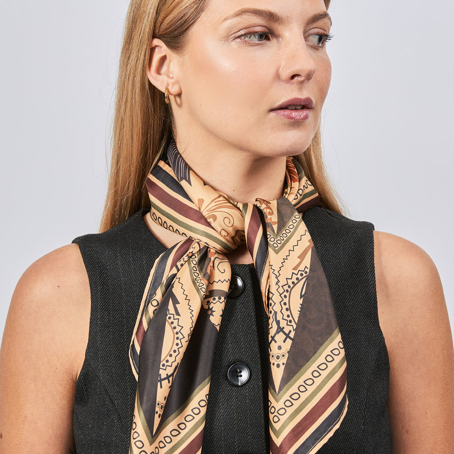 Cuadrado 100 % seda Signature | La Parisienne