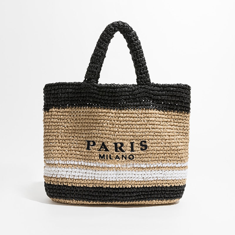 Bolso de playa de paja | The Parisian